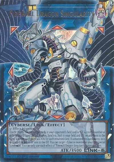 Firewall Dragon Singularity - Extended Art - RA05-EN146 - Ultra Rare - 1st Edition
