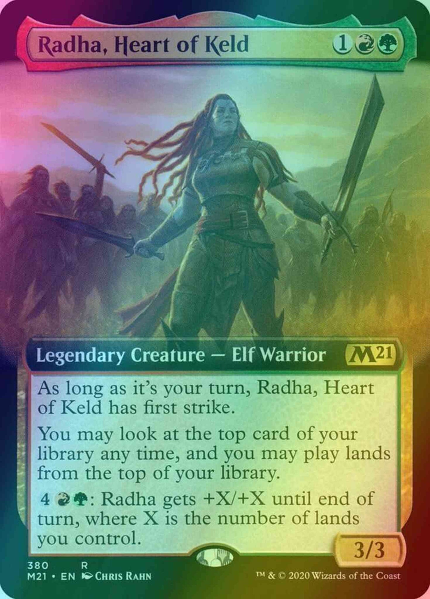 Radha, Heart of Keld [380] [Extended Art] [Core Set 2021] [Foil]