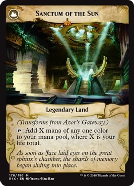 Azor's Gateway // Sanctum of the Sun [176] [Rivals of Ixalan] [Non-Foil]