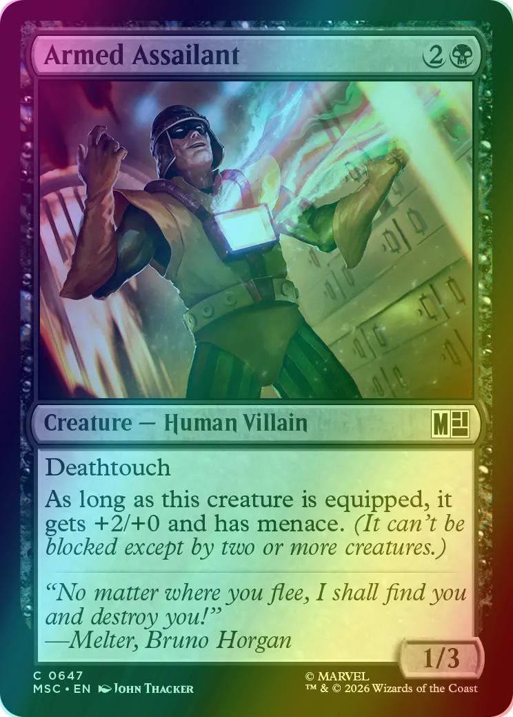 Armed Assailant [647] [Jumpstart] [Marvel Super Heroes: Commander] [Foil]