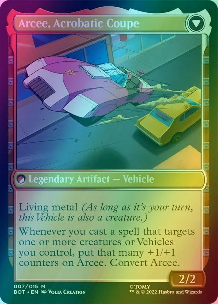 Arcee, Sharpshooter // Arcee, Acrobatic Coupe [7] [Universes Beyond: Transformers] [Foil]