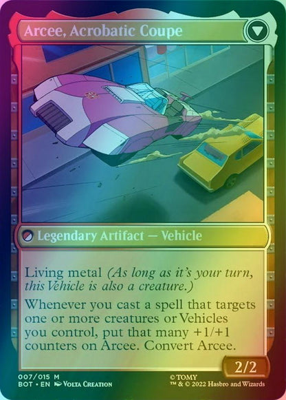 Arcee, Sharpshooter // Arcee, Acrobatic Coupe [7] [Universes Beyond: Transformers] [Foil]