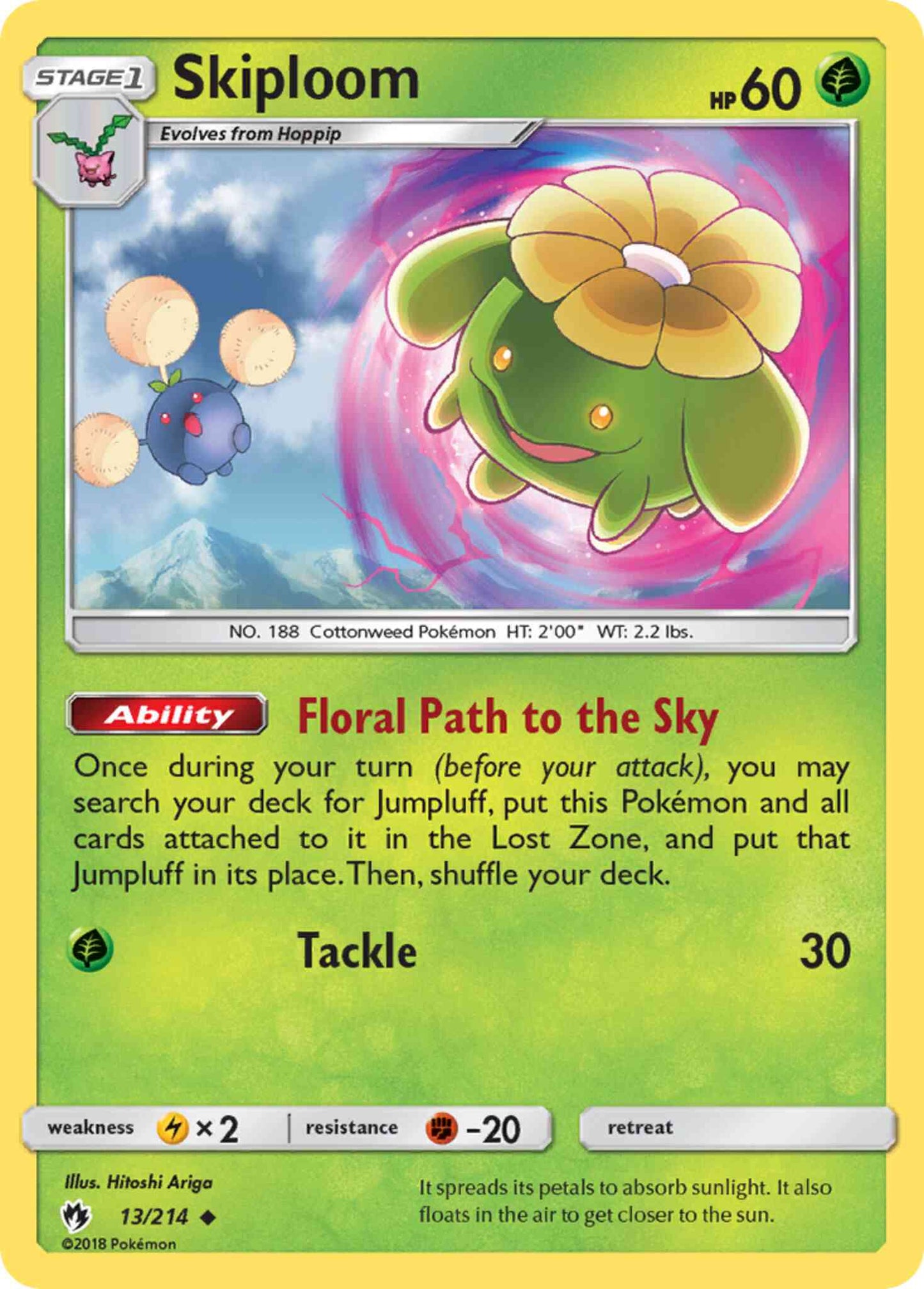 Skiploom - 13/214 - Uncommon [sm8-13] [Non-Holo]