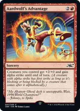 Aardwolf's Advantage [97] [Unfinity] [Non-Foil]
