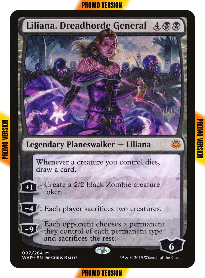 Liliana, Dreadhorde General [Promo Pack] [97p] [War of the Spark Promos] [Non-Foil]