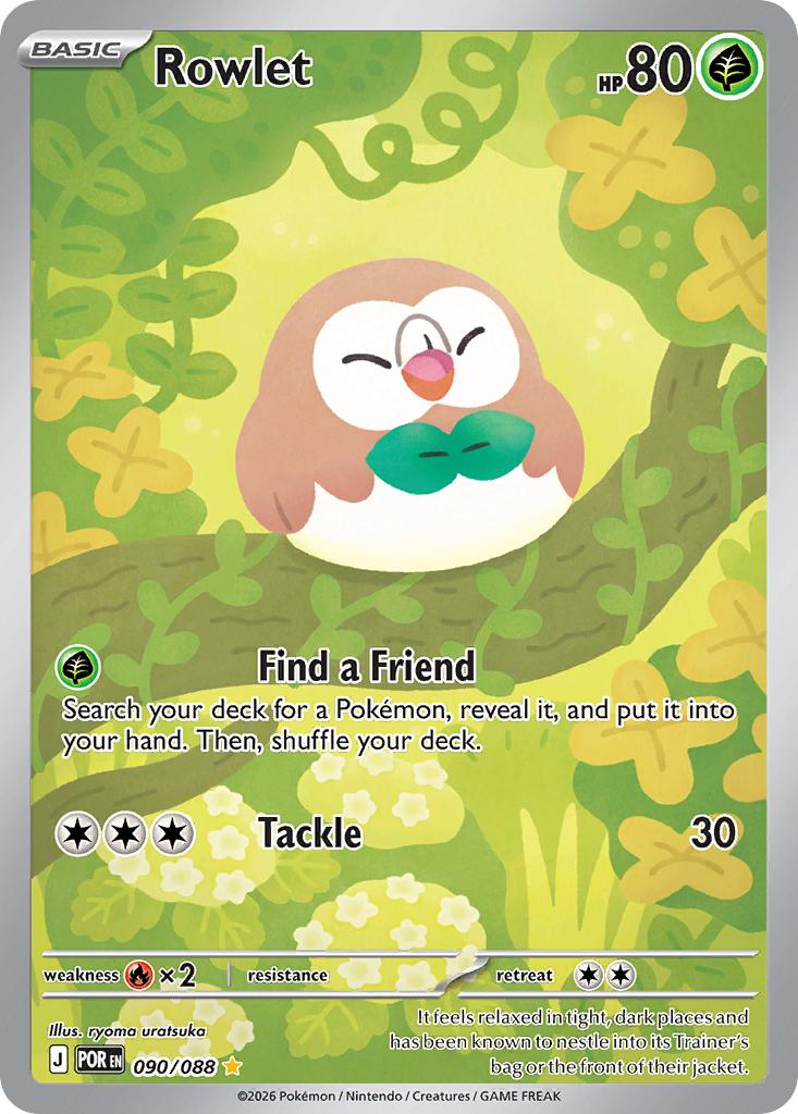 Rowlet - 090/088 - Illustration Rare [me03-090] [Ultra]