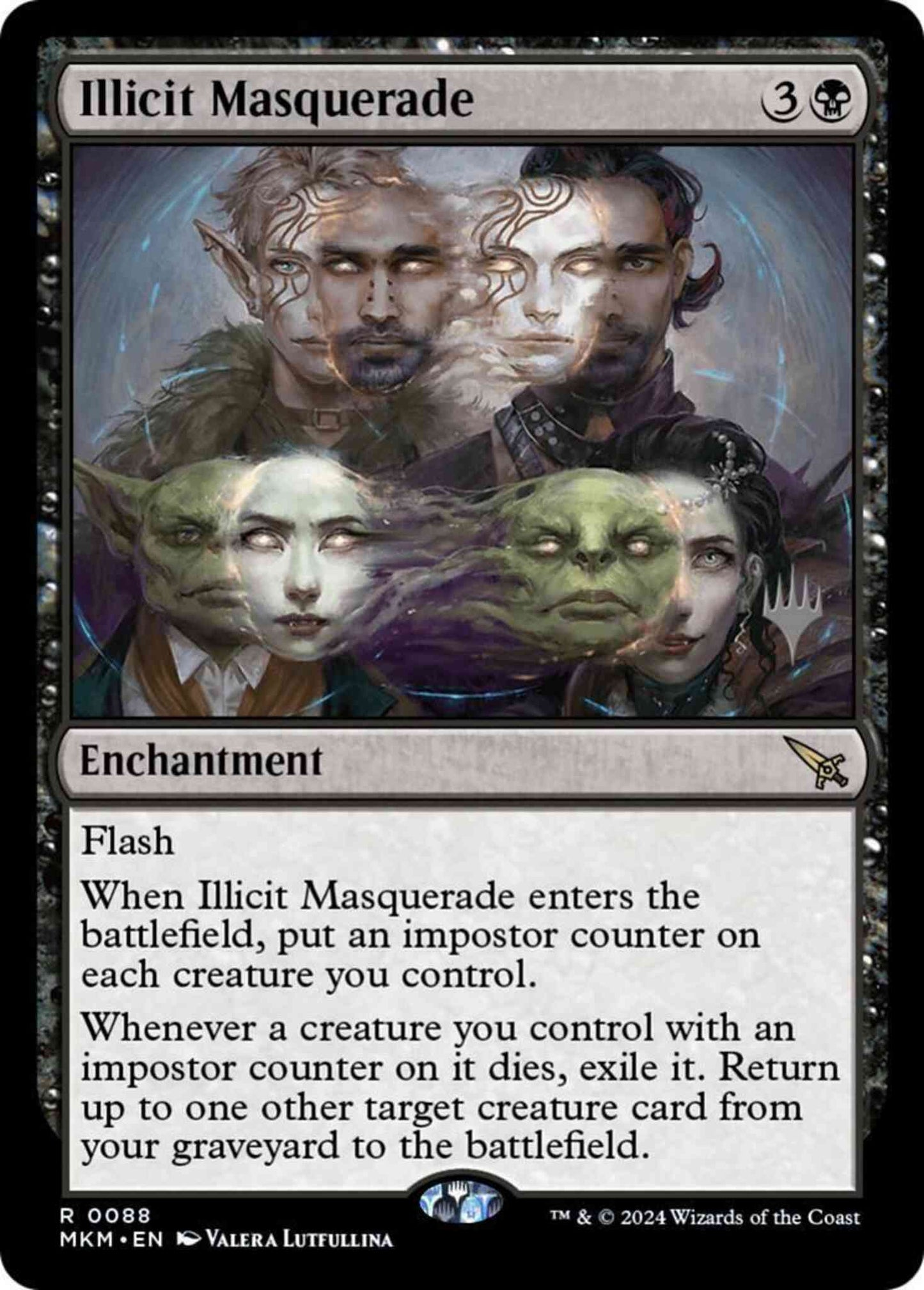 Illicit Masquerade [88p] [Promo Pack] [Murders at Karlov Manor: Promos] [Non-Foil]