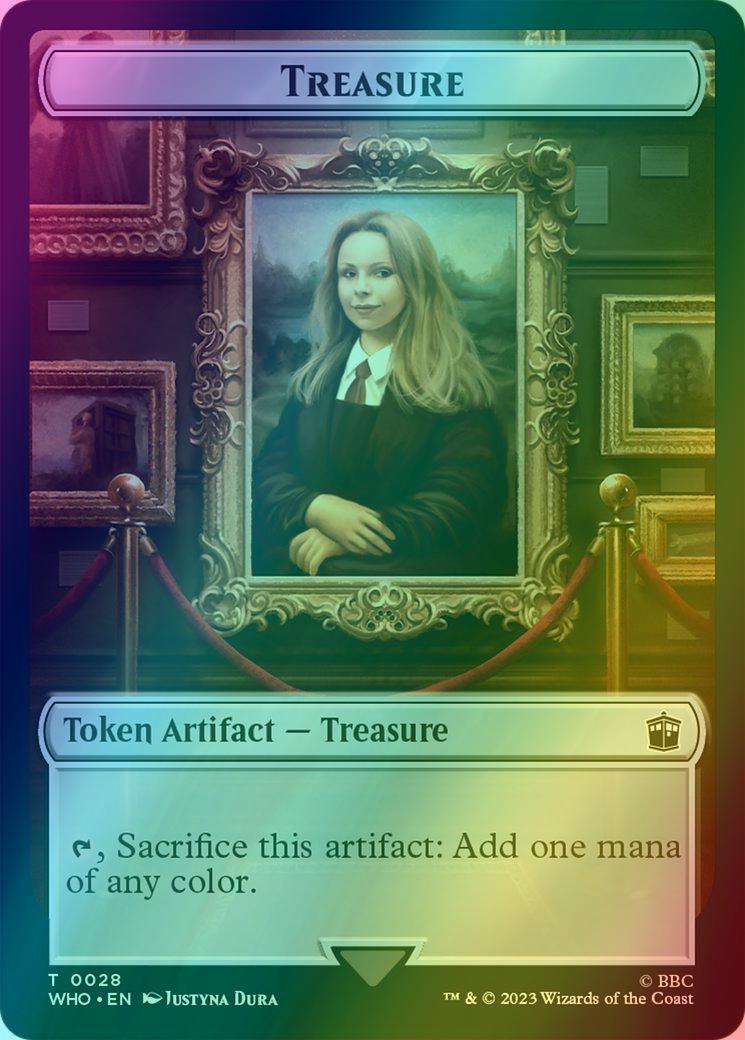 Human Token (05) // Treasure Token (28) [Universes Beyond: Doctor Who: Tokens] [Foil]
