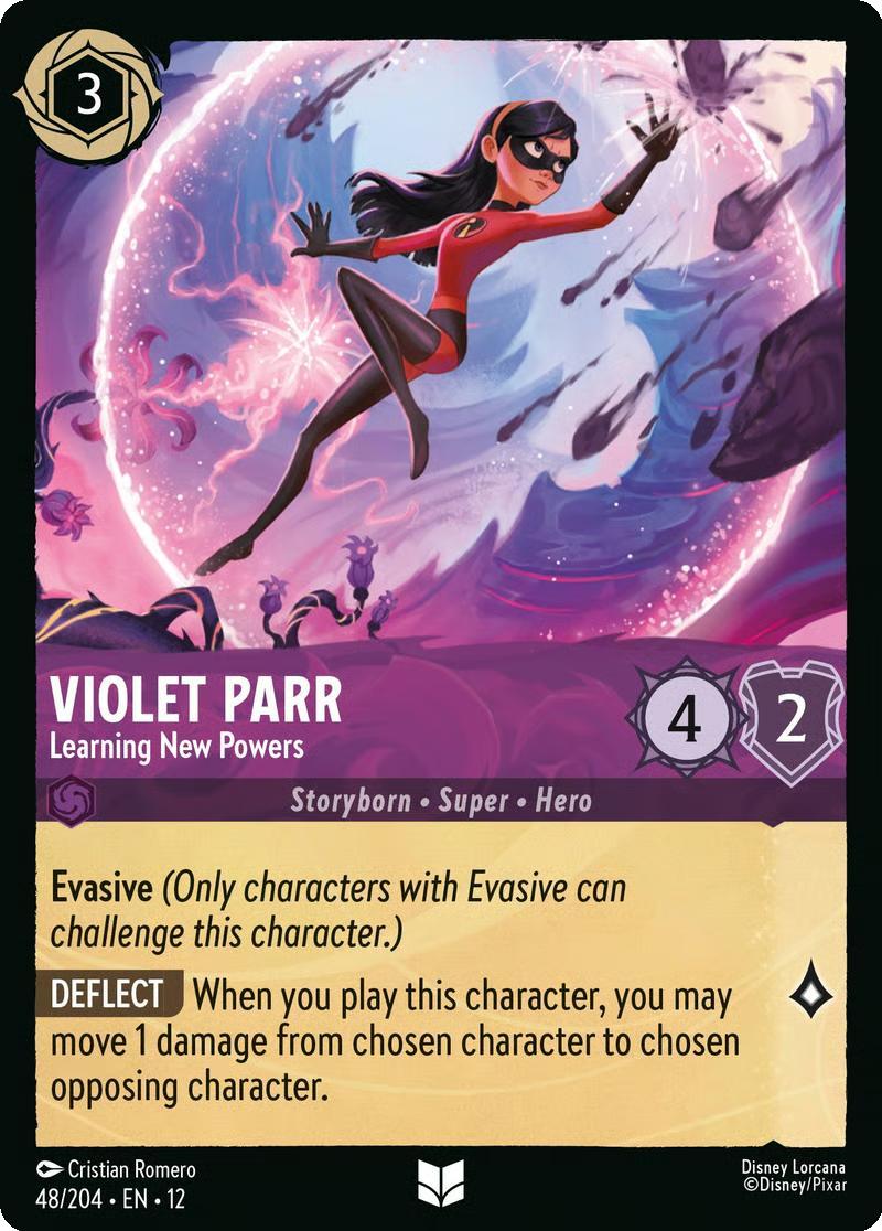 Violet Parr - Learning New Powers - 48/204 [Wilds Unknown] [Non-Foil]