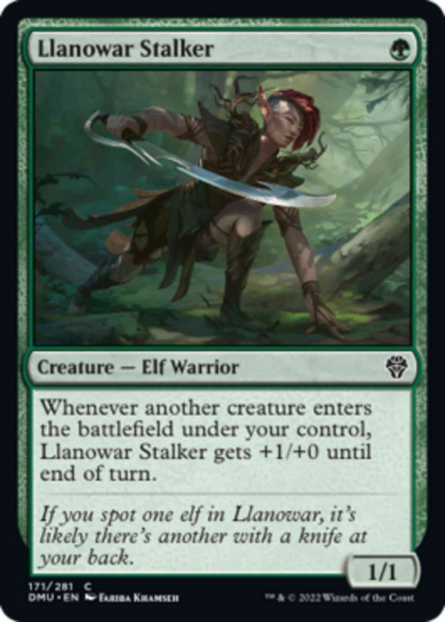 Llanowar Stalker [171] [Dominaria United] [Non-Foil]