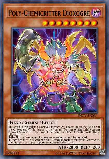 Poly-Chemicritter Dioxogre - INOV-EN026 - Rare - 1st Edition