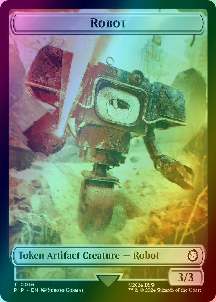 Radiation Token (22) // Robot Token (16) [Fallout: Tokens] [Foil]