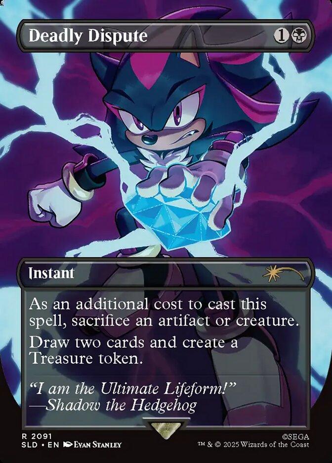 Deadly Dispute [2091] [Borderless] [Secret Lair X Sonic: Chasing Adventure] [Secret Lair Drop] [Non-Foil]