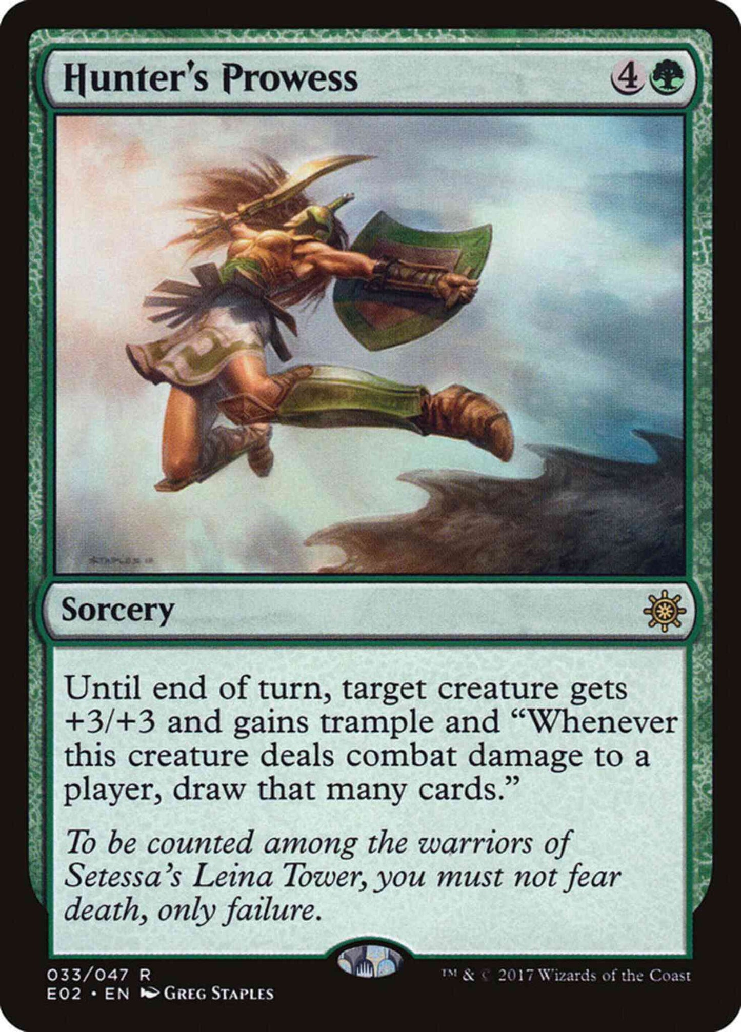 Hunter's Prowess [33] [Explorers of Ixalan] [Non-Foil]