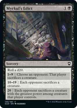 Myrkul's Edict [135] [Commander Legends: Battle for Baldur's Gate] [Non-Foil]