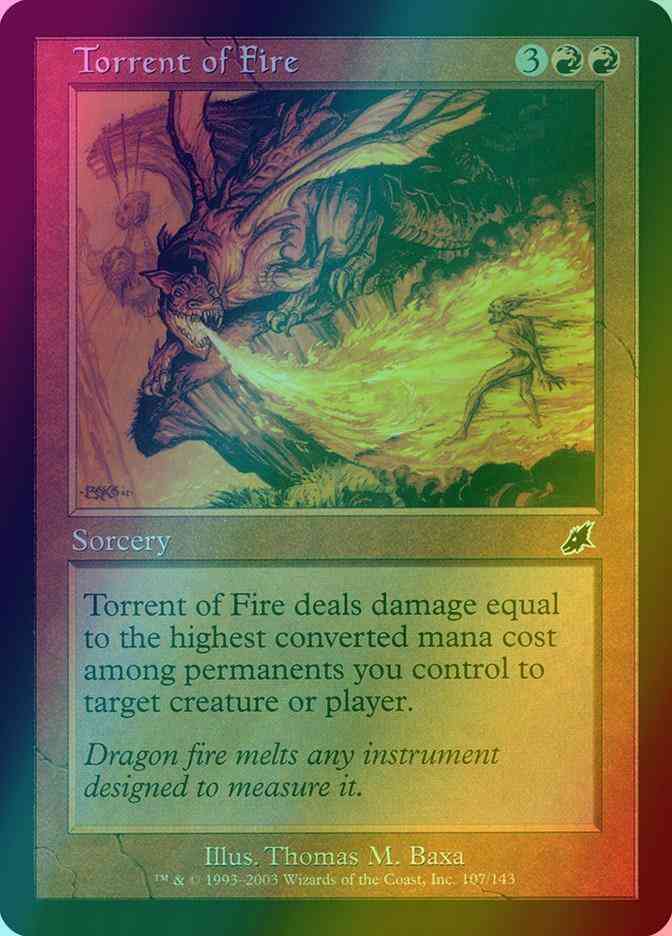 Torrent of Fire [107] [Scourge] [Foil]
