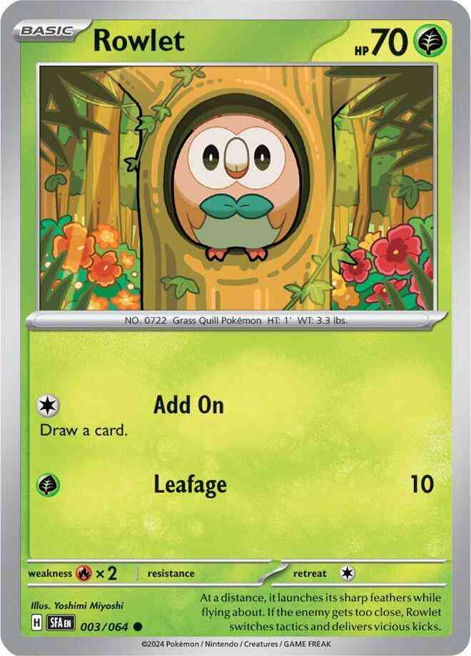 Rowlet - 003/064 - Common [sv065-003] [Non-Holo]