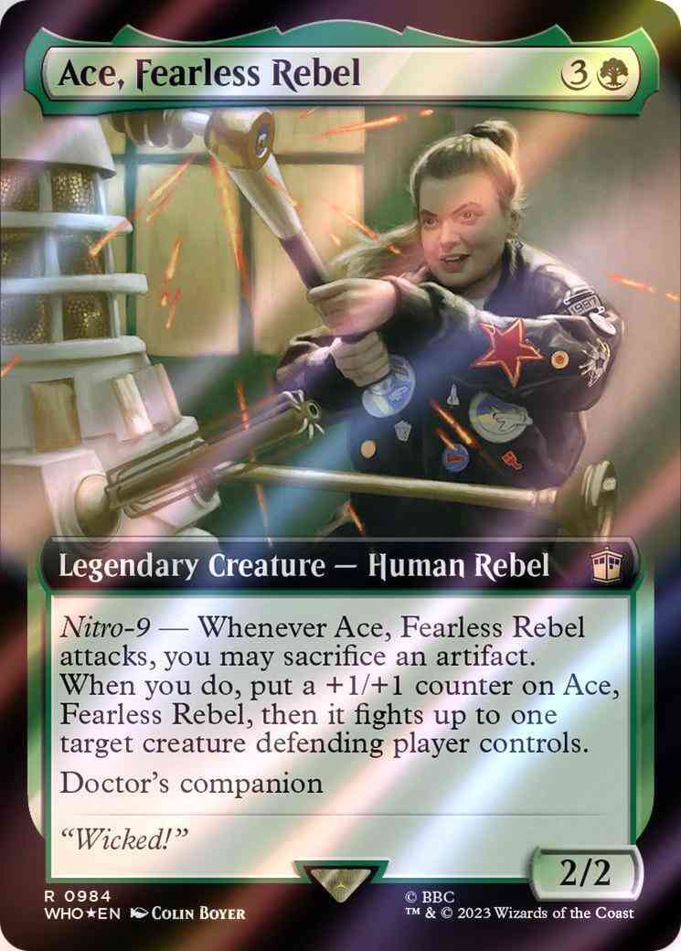 Ace, Fearless Rebel [984] [Extended Art] [Universes Beyond: Doctor Who] [Surge Foil]