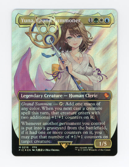 Yuna, Grand Summoner — Borderless|Character|Surge Foil — ID 18076