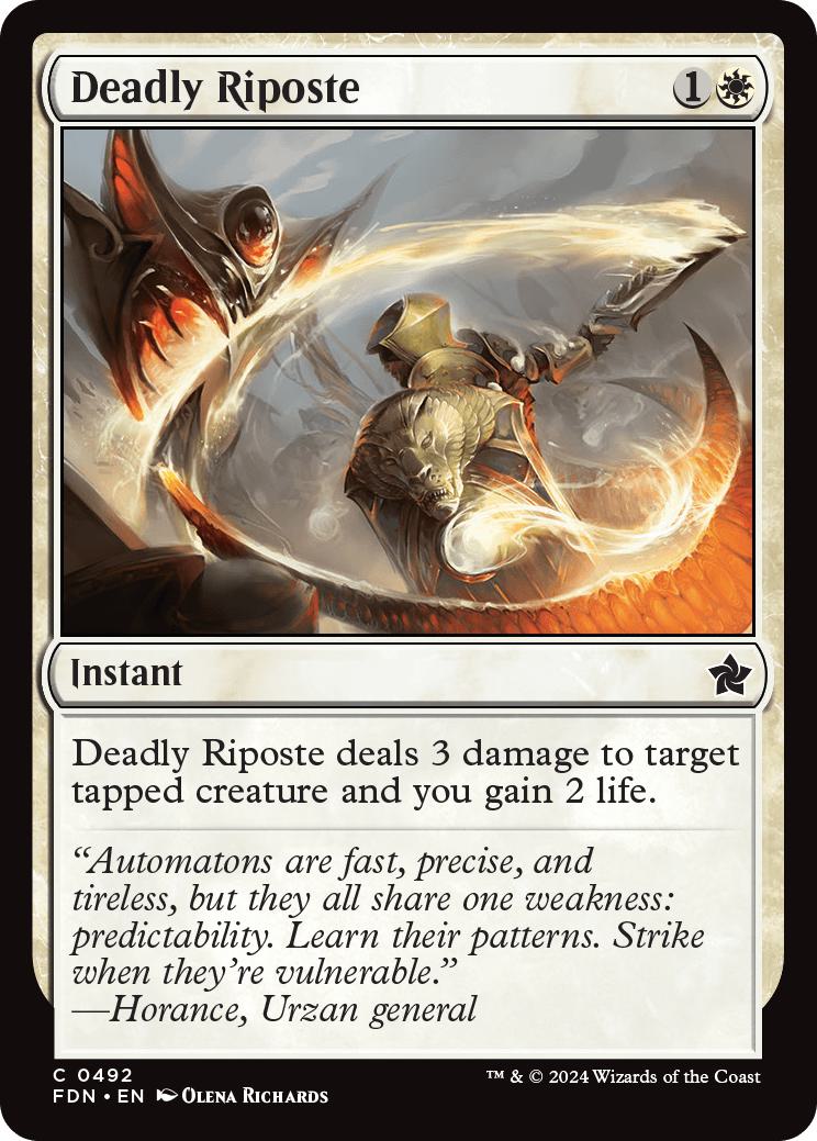 Deadly Riposte [492] [Foundations] [Non-Foil]