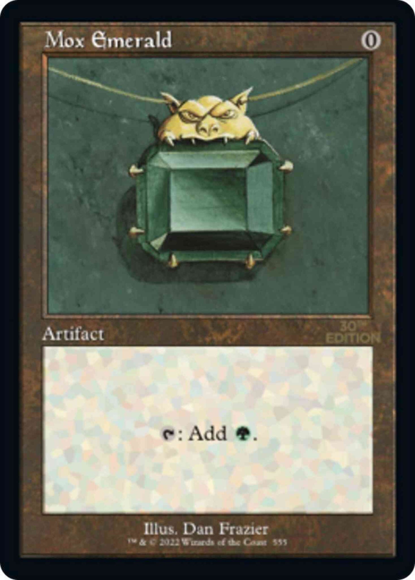 Mox Emerald [555] [Retro Frame] [30th Anniversary Edition] [Non-Foil]