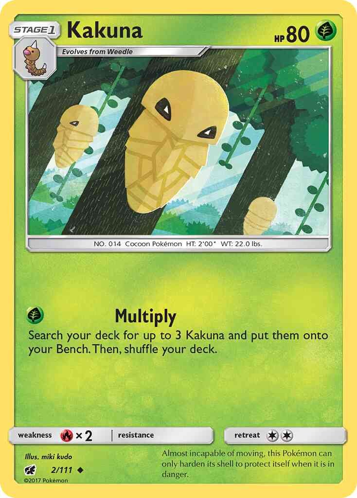 Kakuna - 2/111 - Uncommon [sm4-2] [Non-Holo]