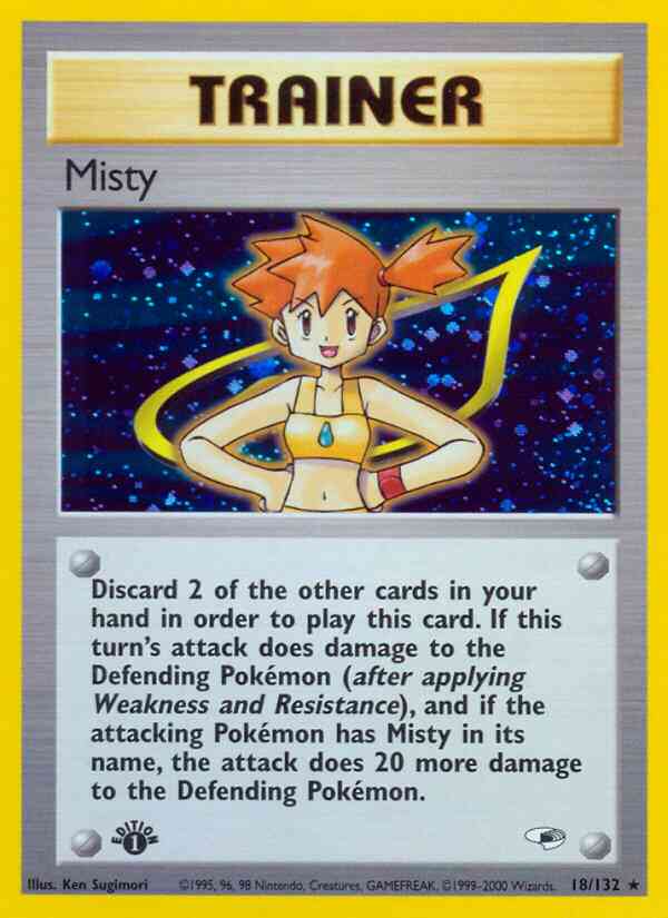 Misty - 18/132 - Rare - 1st Edition [gym1-18] [Holo]