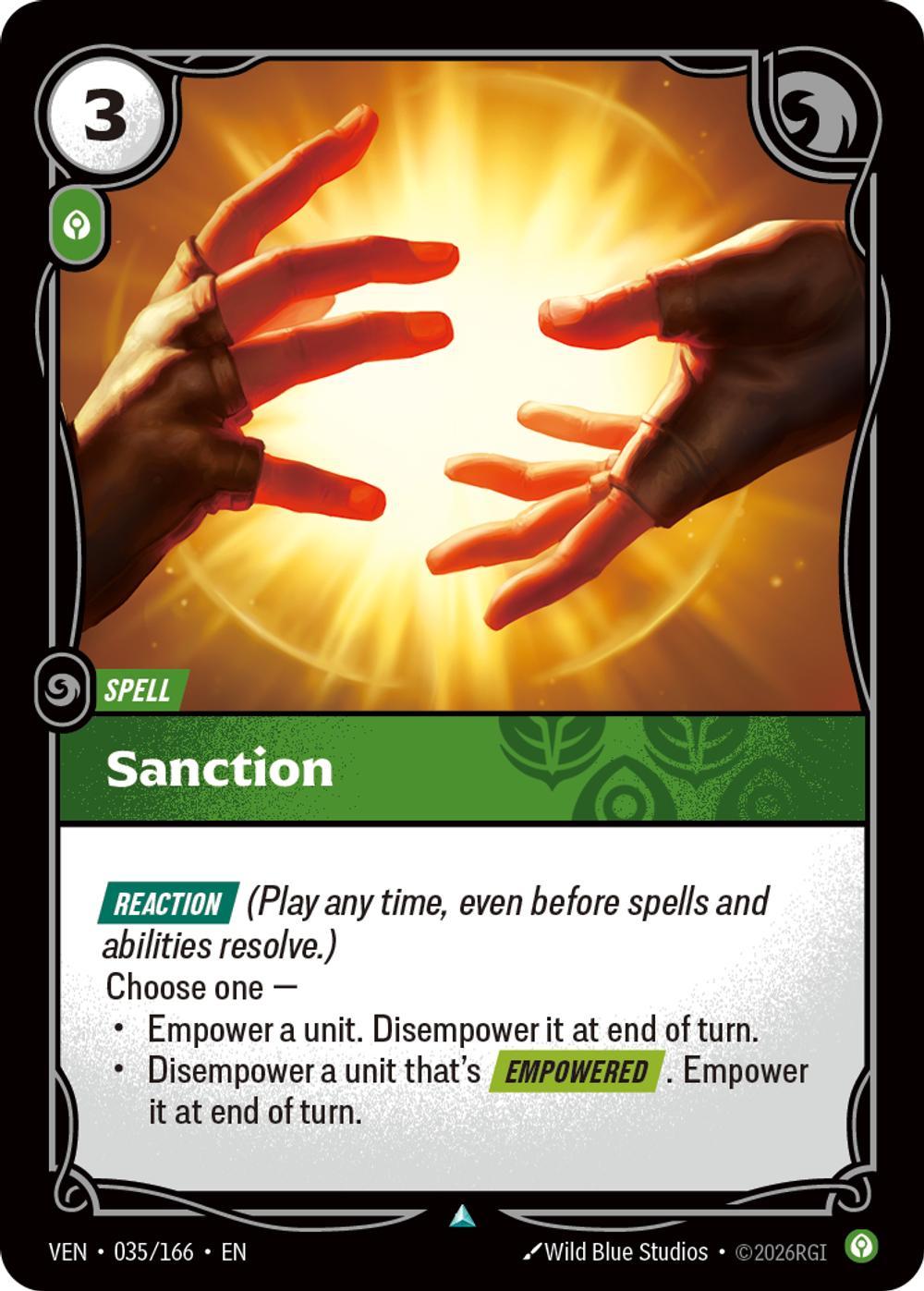 Sanction - 035/166 [Vendetta] [Non-Foil]