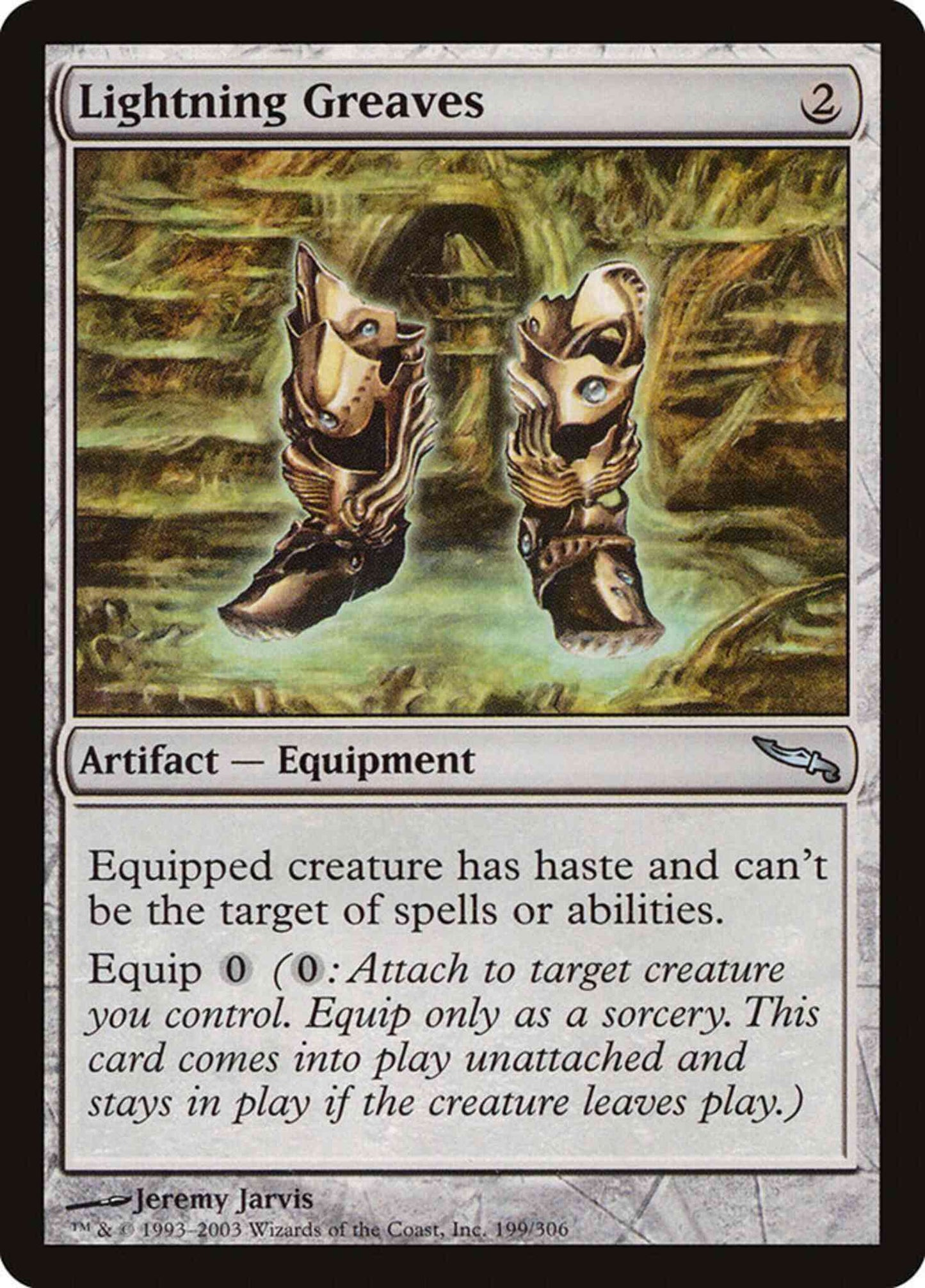 Lightning Greaves [199] [Mirrodin] [Non-Foil]