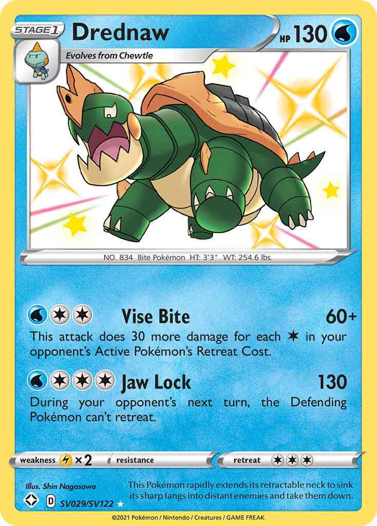 Drednaw - SV029/SV122 - Rare Shiny [swsh45sv-SV029] [Holo]