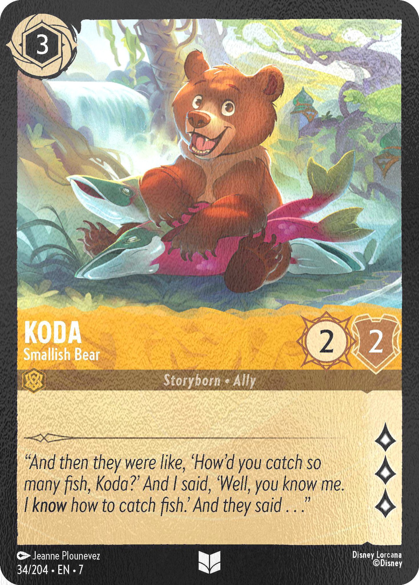 Koda - Smallish Bear - 34/204 [Archazia's Island] [Cold Foil]