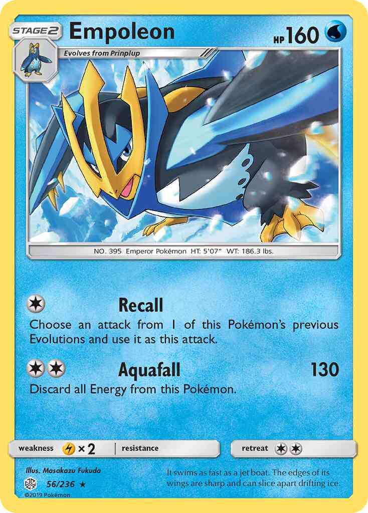 Empoleon - 56/236 - Rare [sm12-56] [Reverse Holo]