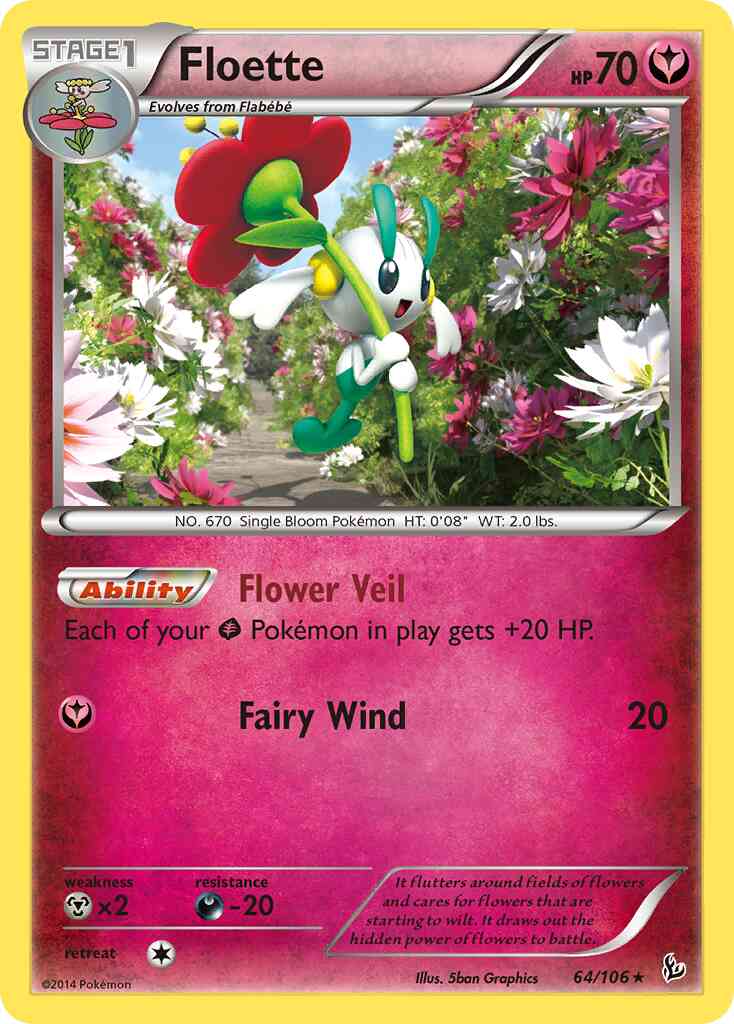 Floette - 64/106 - Rare [xy2-64] [Non-Holo]