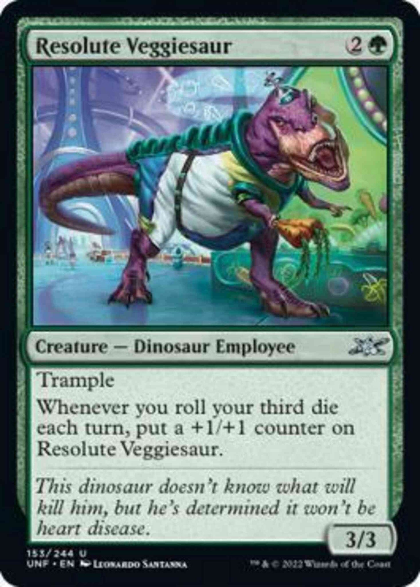 Resolute Veggiesaur [153] [Unfinity] [Non-Foil]