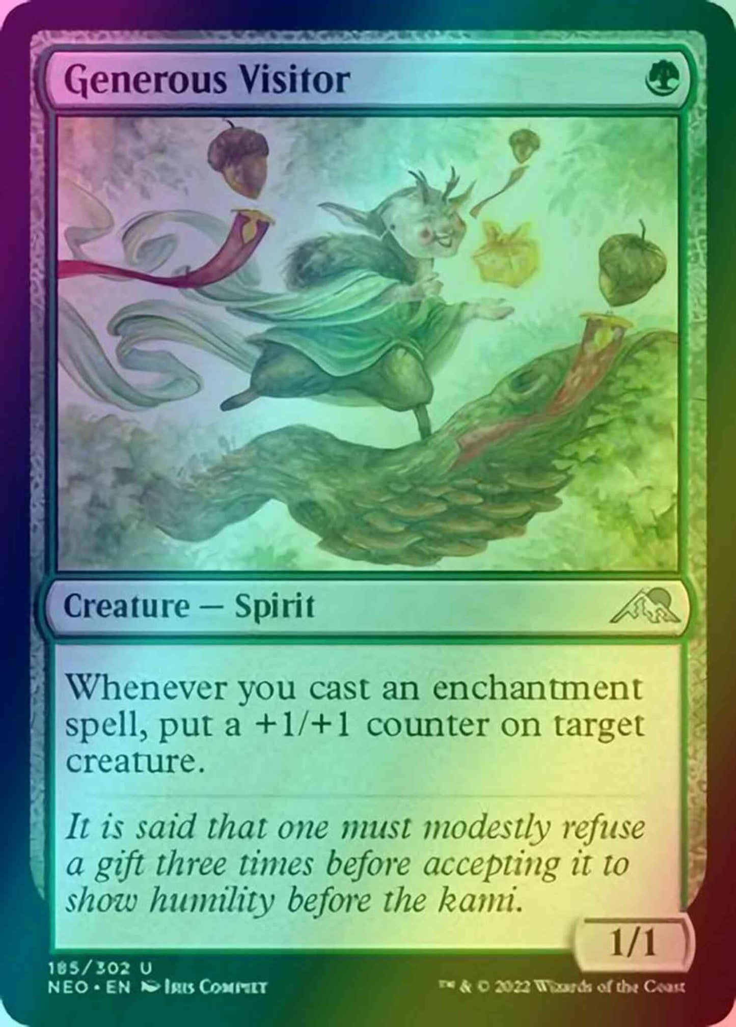 Generous Visitor [185] [Kamigawa: Neon Dynasty] [Foil]