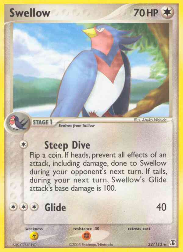 Swellow - 32/113 - Rare [ex11-32] [Reverse Holo]