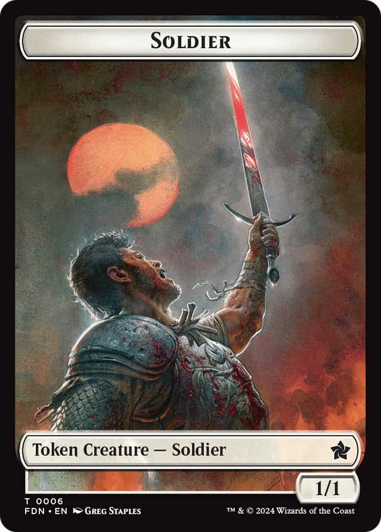 Faerie Token (09) // Soldier Token (06) [Foundations: Tokens] [Non-Foil]