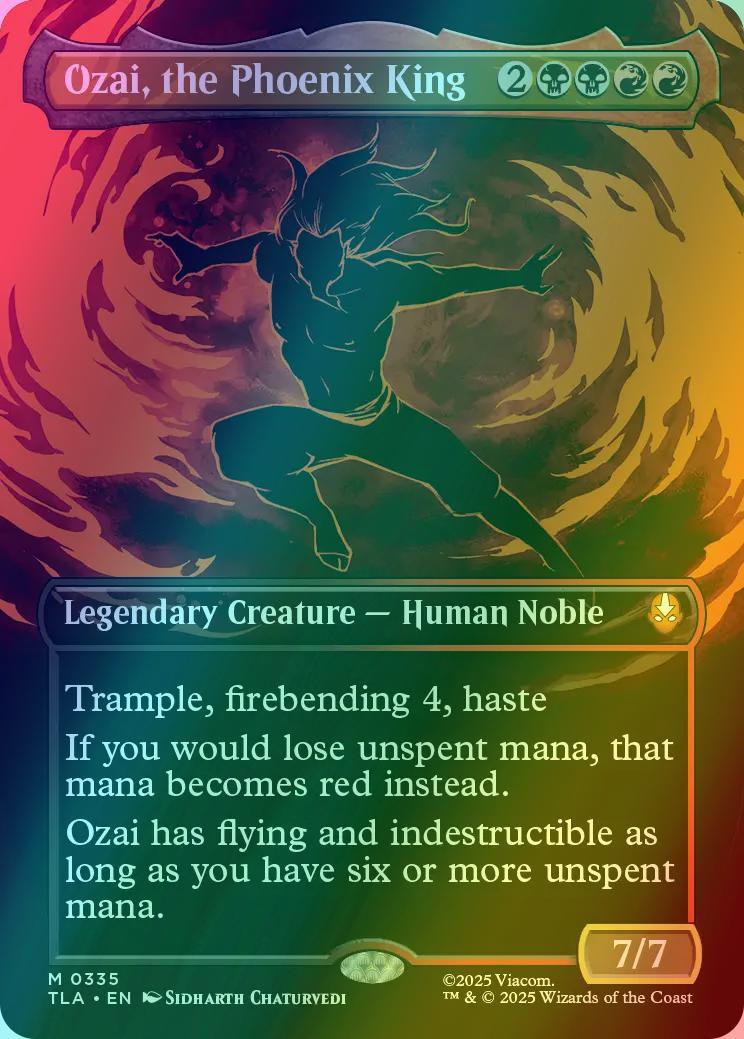 Ozai, the Phoenix King [335] [Borderless] [Battle Pose] [Avatar: The Last Airbender] [Foil]