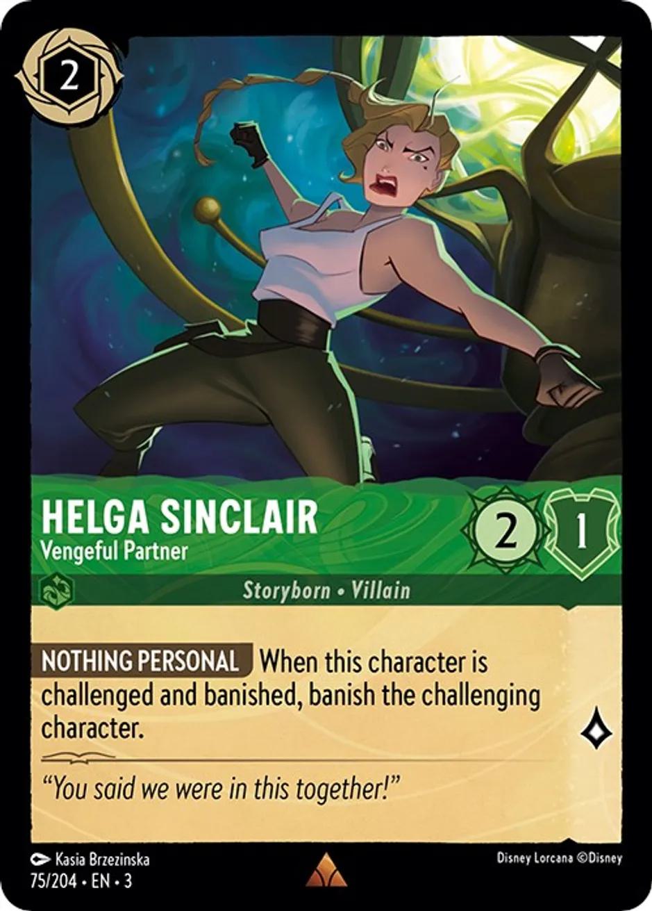 Helga Sinclair - Vengeful Partner - 75/204 [Into the Inklands] [Non-Foil]