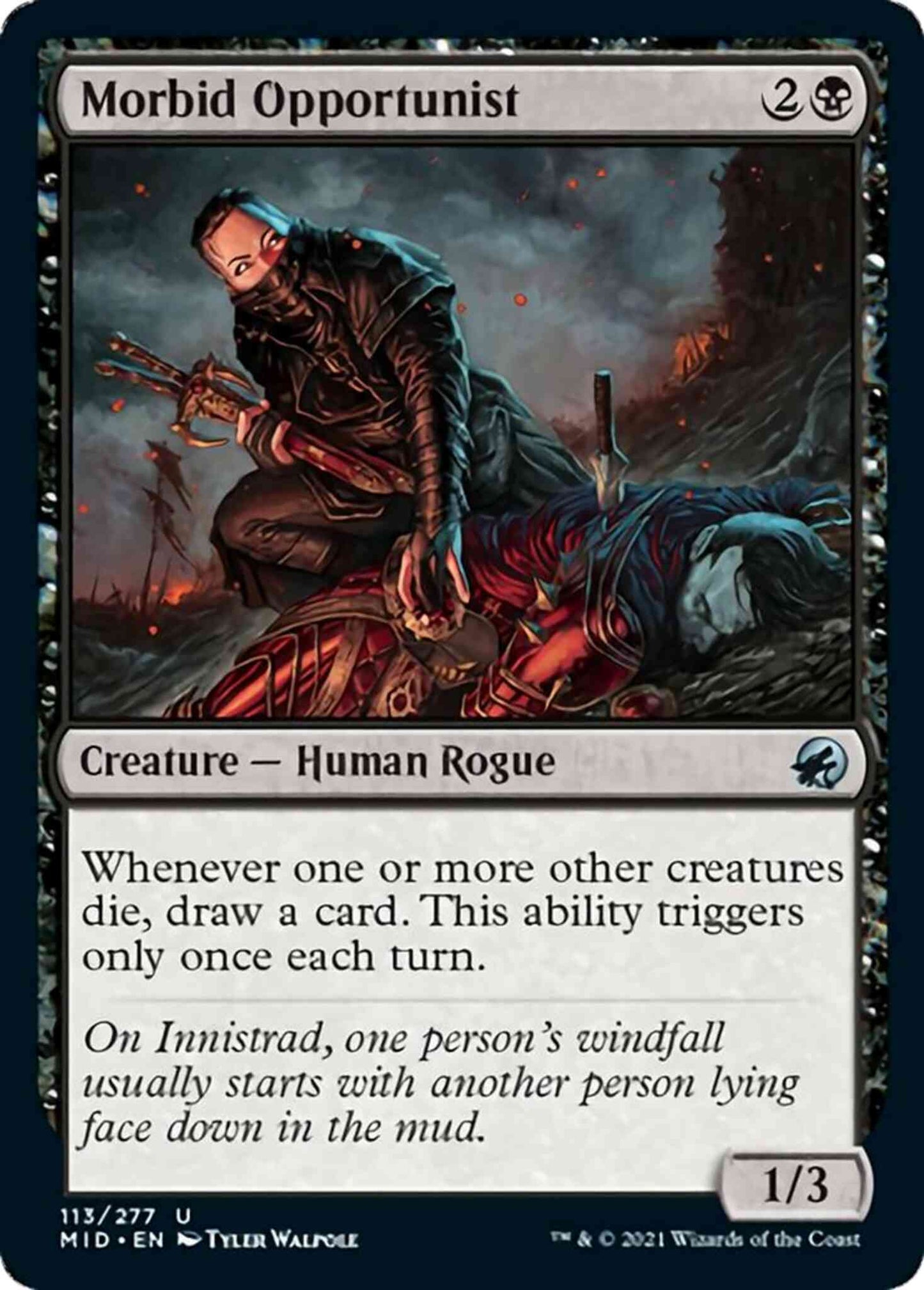 Morbid Opportunist [113] [Innistrad: Midnight Hunt] [Non-Foil]