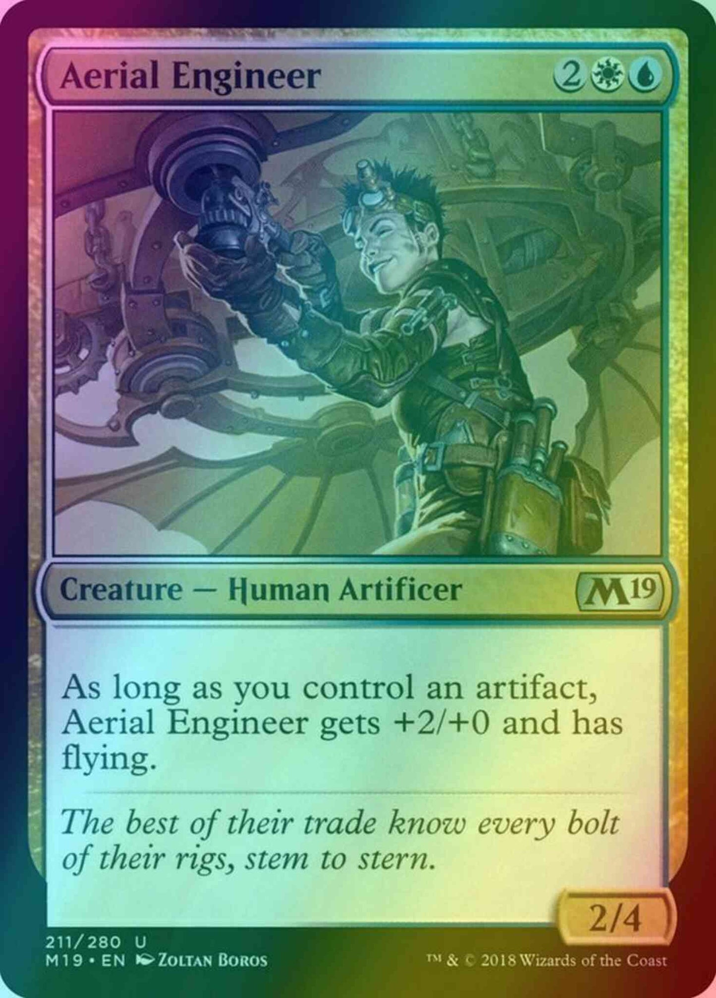 Aerial Engineer [211] [Core Set 2019] [Foil]