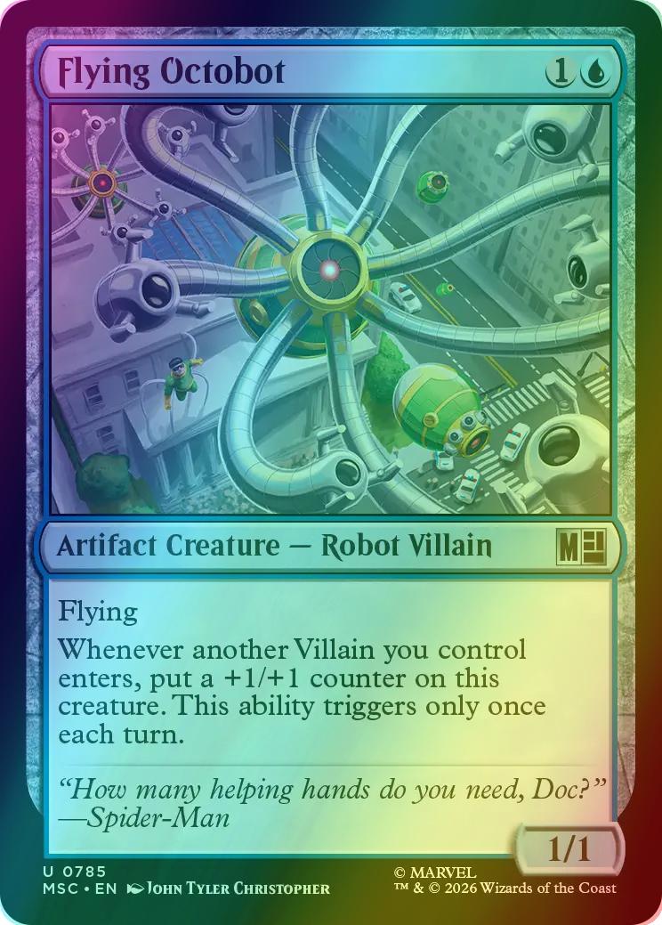Flying Octobot [785] [Jumpstart] [Marvel Super Heroes: Commander] [Foil]
