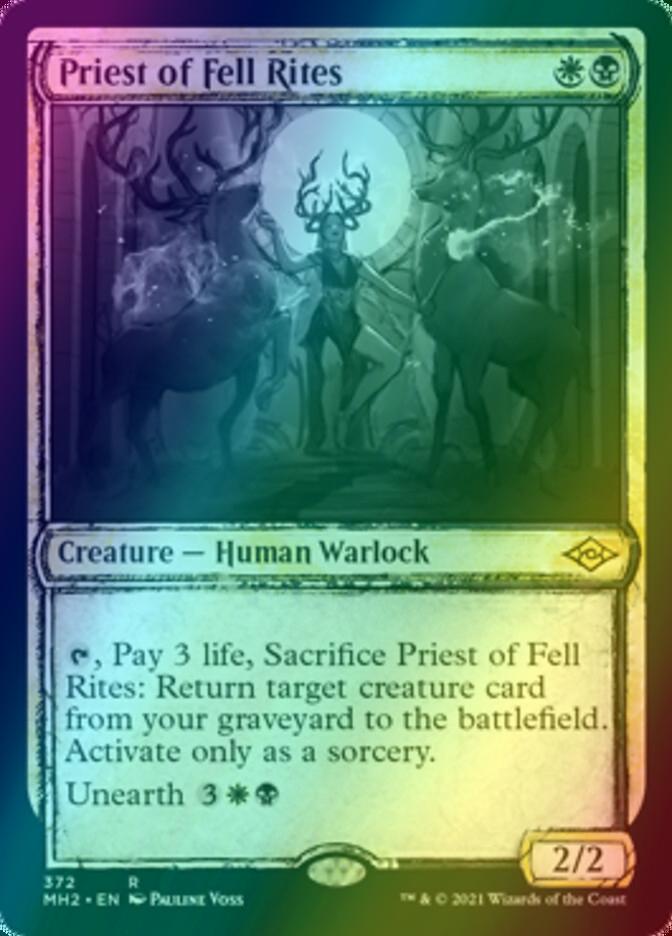 Priest of Fell Rites [372] [Sketch Showcase] [Modern Horizons 2] [Foil]