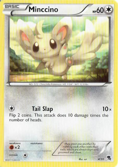 Minccino - 4/30 - [BW Trainer Kit (Zoroark)] [Non-Holo]