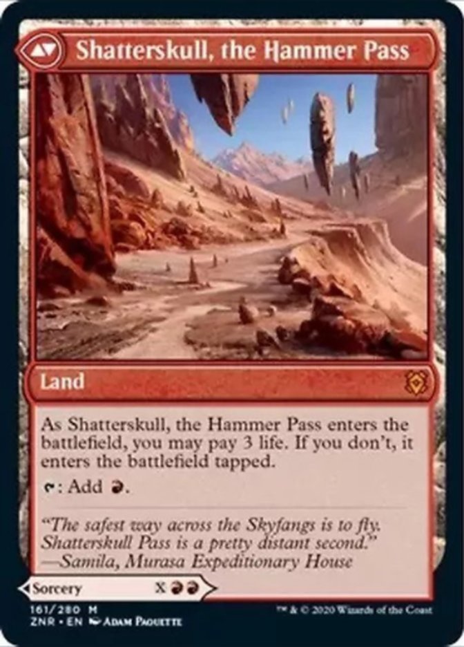 Shatterskull Smashing // Shatterskull, the Hammer Pass [161] [Zendikar Rising] [Non-Foil]