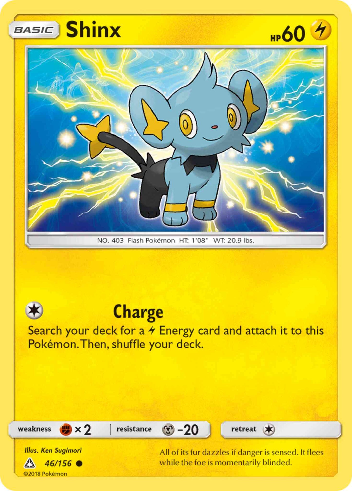 Shinx - 46/156 - Common [sm5-46] [Reverse Holo]