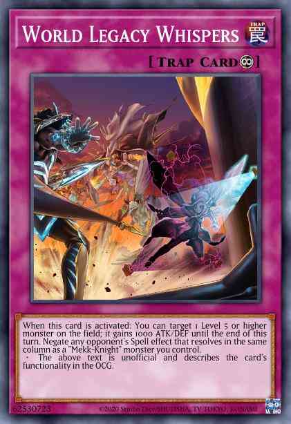 World Legacy Whispers - EXFO-EN071 - Rare - 1st Edition
