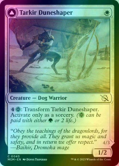 Tarkir Duneshaper // Burnished Dunestomper [43] [March of the Machine] [Foil]