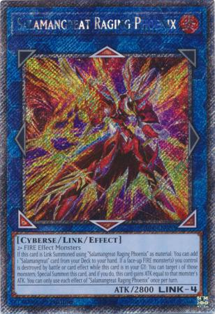 Salamangreat Raging Phoenix - RA04-EN083 - Platinum Secret Rare - 1st Edition
