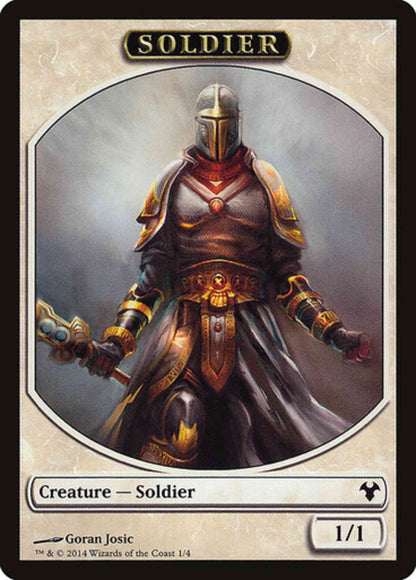 Elspeth, Knight-Errant Emblem (04) // Soldier Token (01) [Modern Event Deck 2014 Tokens] [Non-Foil]